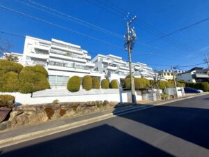 洋風な外観が特長の南ヶ丘アイリス